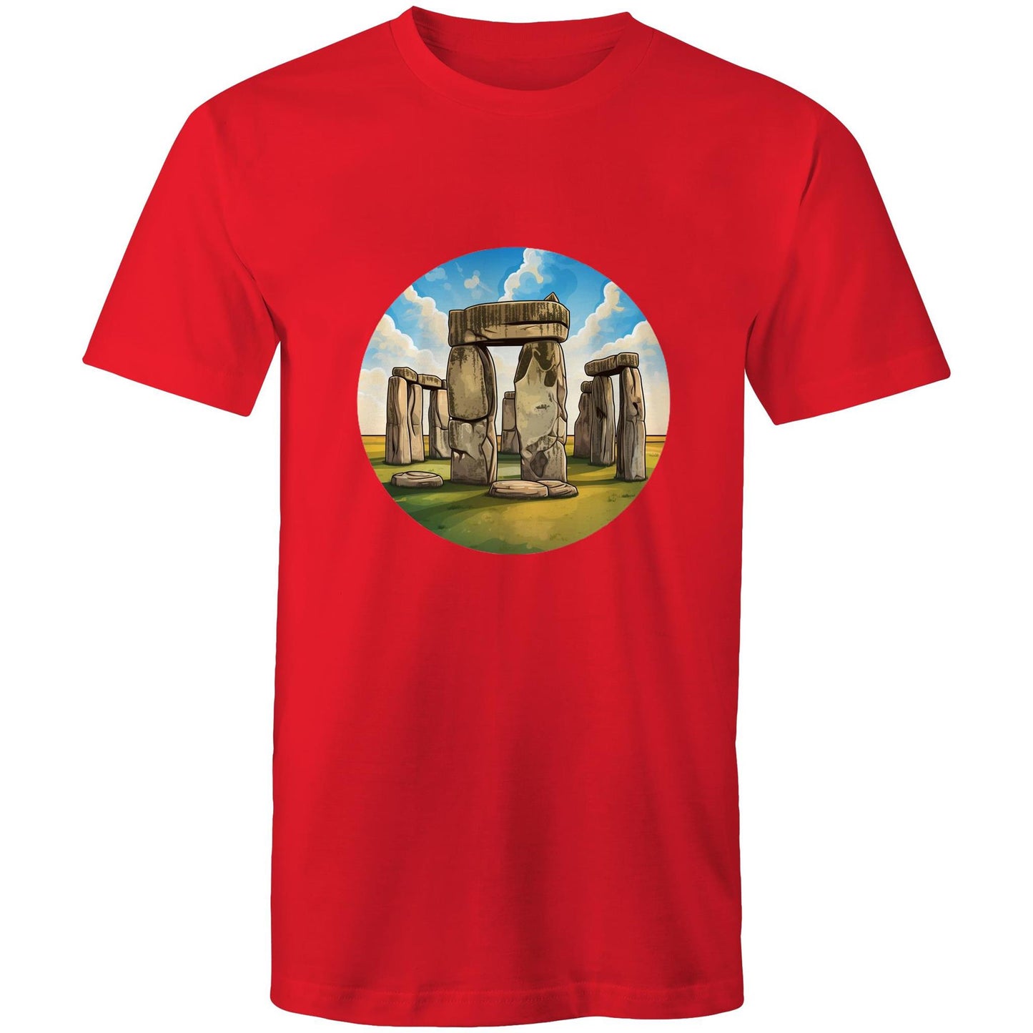 Men's Earthfolk T shirt - The Stone Circle - The Crescent Moon