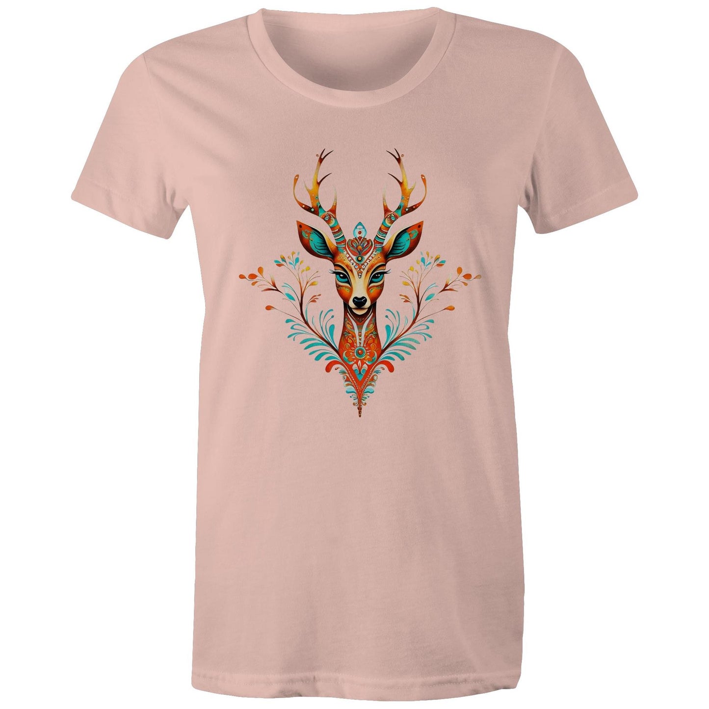 Women's Earthfolk T shirt - Spirit Animal - The Crescent Moon