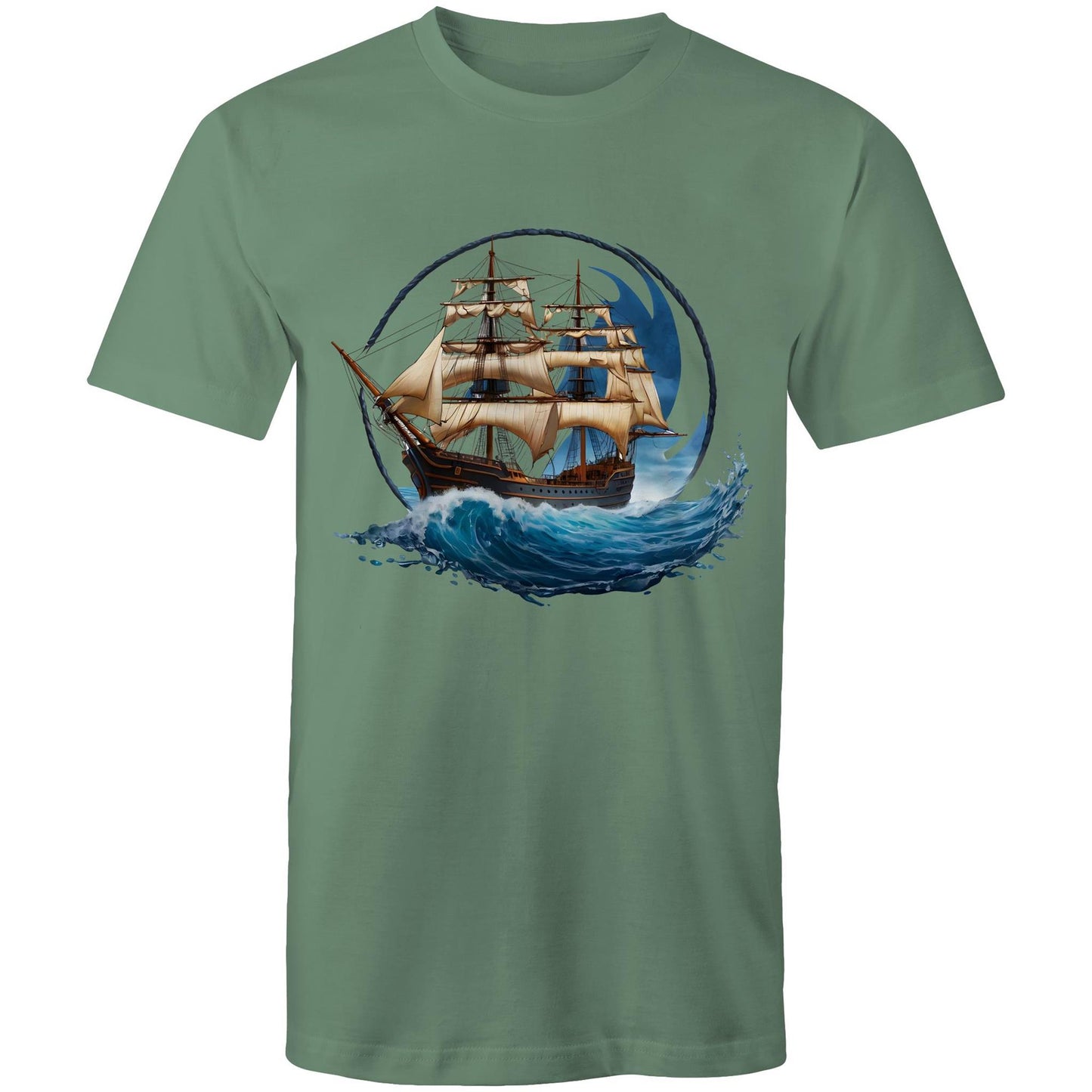 Men's Earthfolk T shirt - Ahoy me Hearties - The Crescent Moon