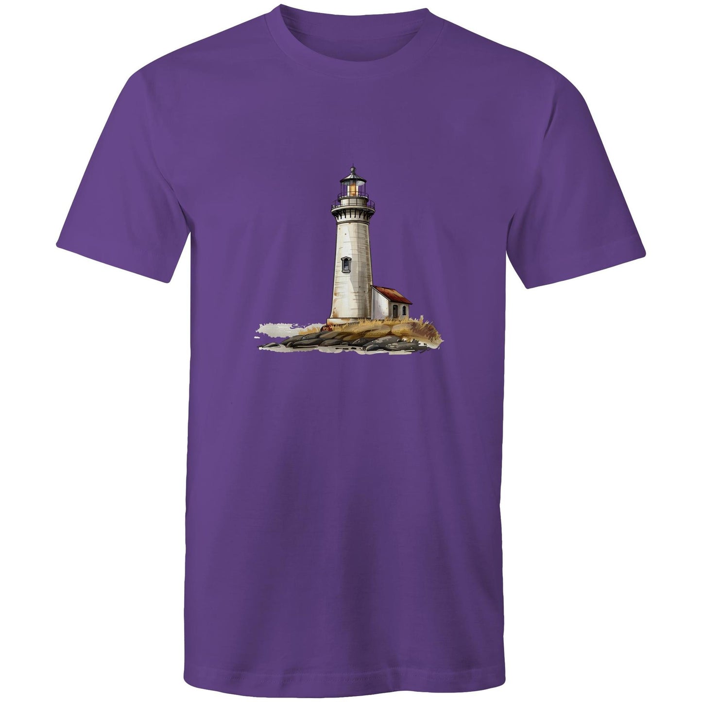 Men's Earthfolk T shirt - Lighthouse - The Crescent Moon