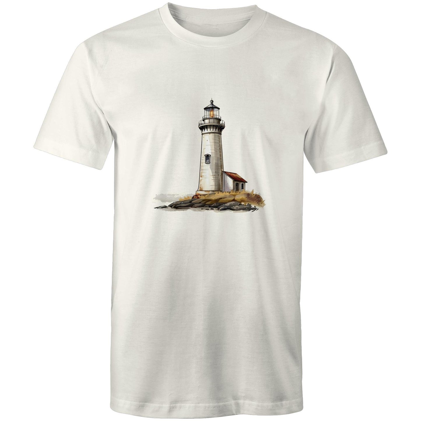 Men's Earthfolk T shirt - Lighthouse - The Crescent Moon