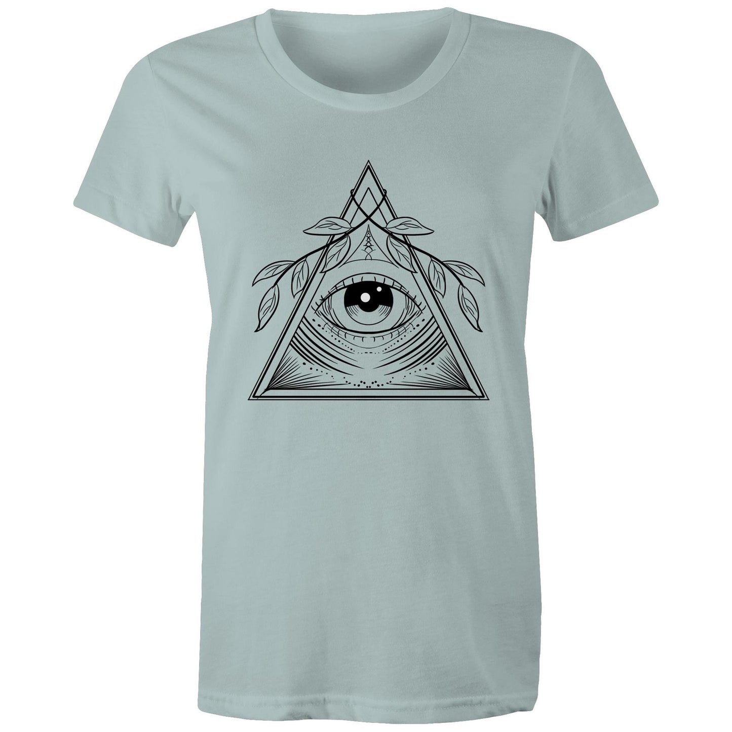 Womens Earthfolk T shirt - Natures Eye - The Crescent Moon