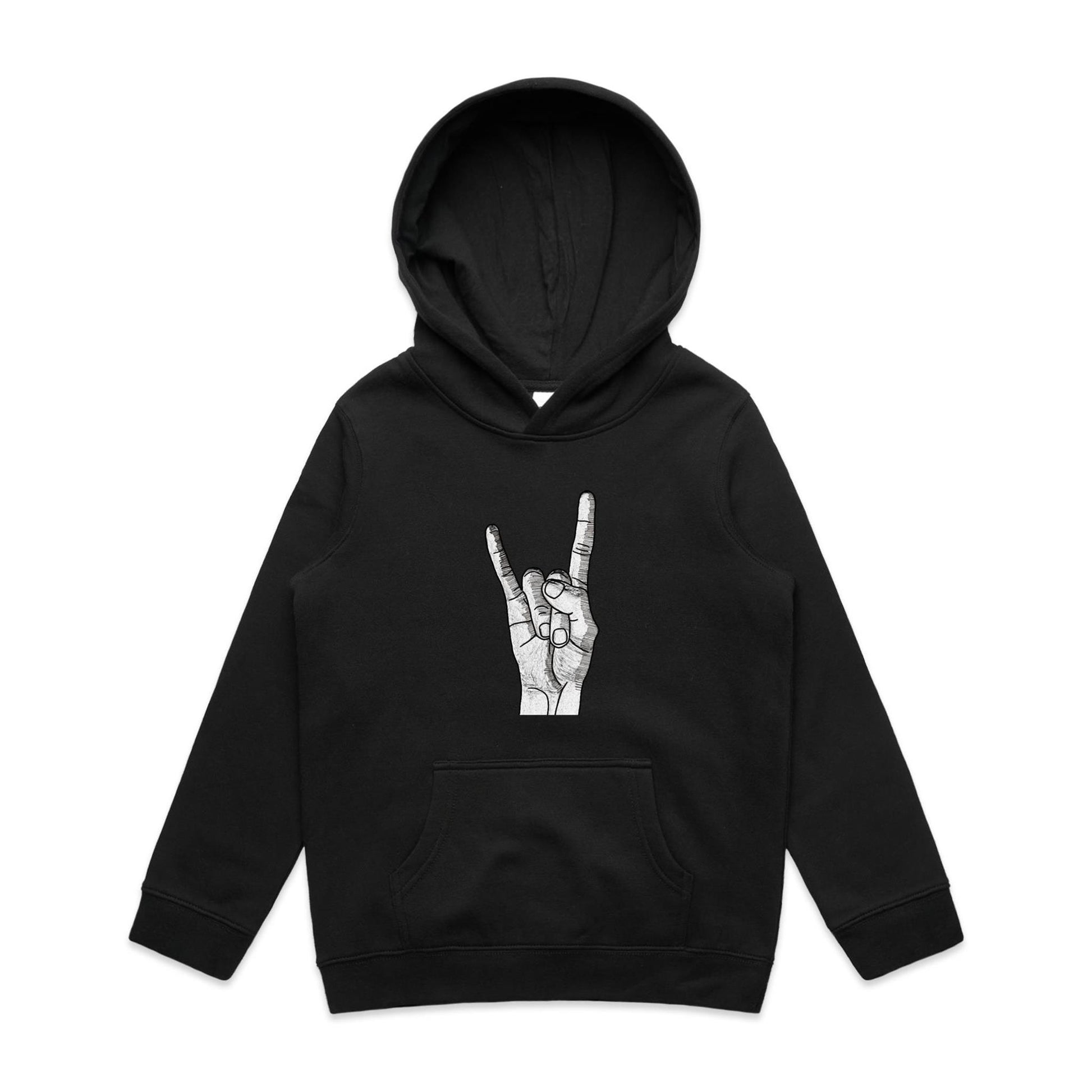 Kids Earthfolk Hoodie - Rock On - The Crescent Moon