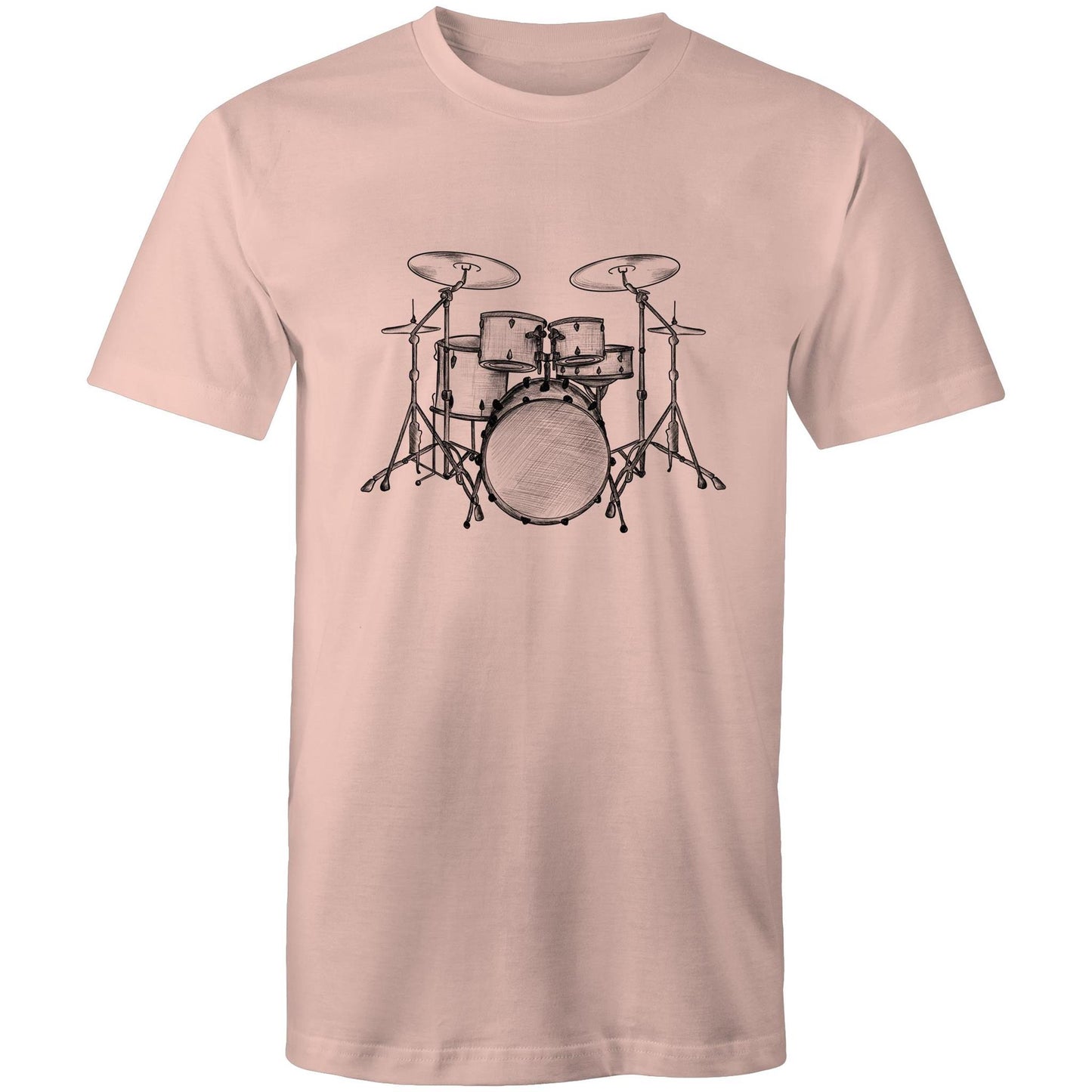 Men's Earthfolk T shirt - Vintage Drum Kit - The Crescent Moon