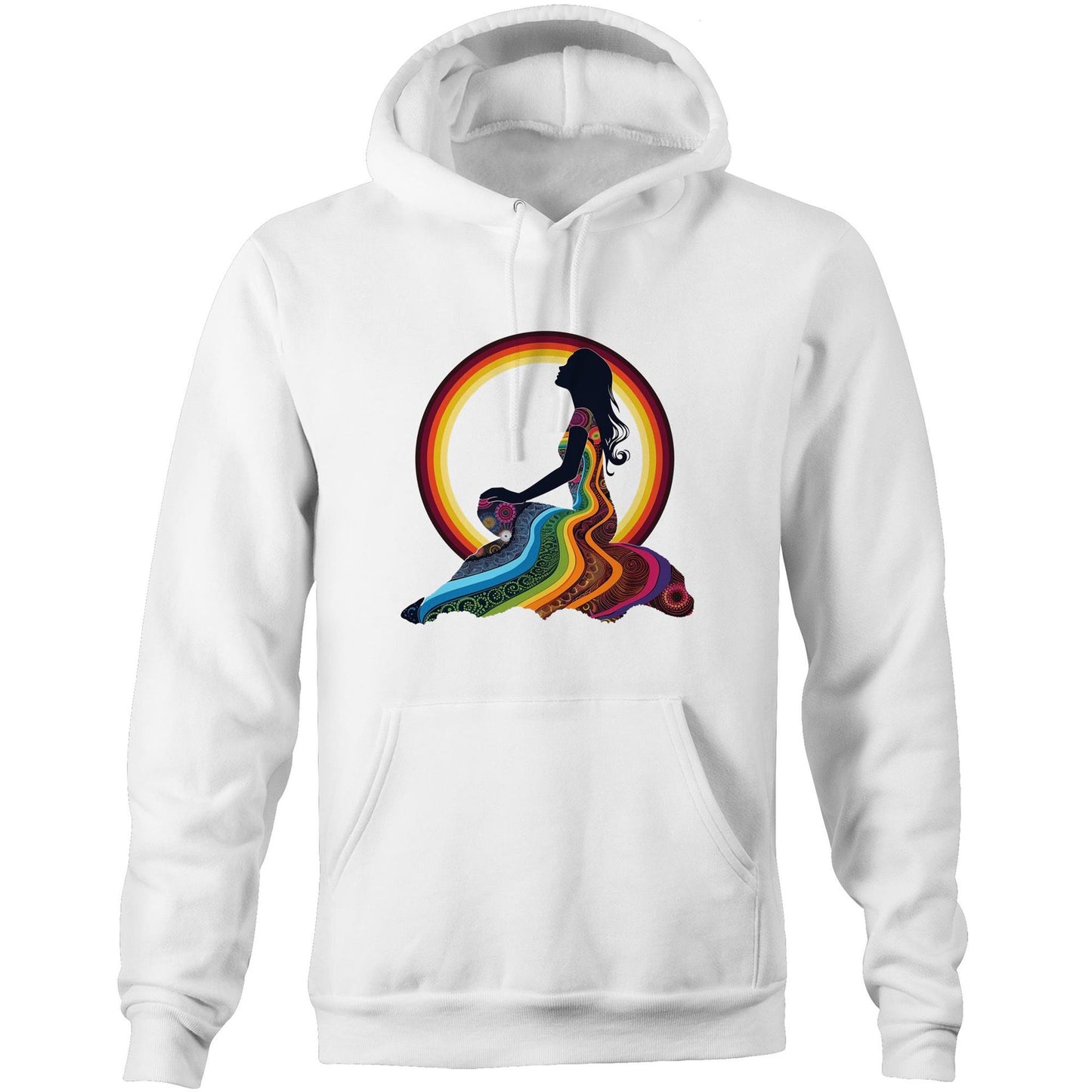 Unisex Earthfolk Hoodie - Feel the Rainbow - The Crescent Moon