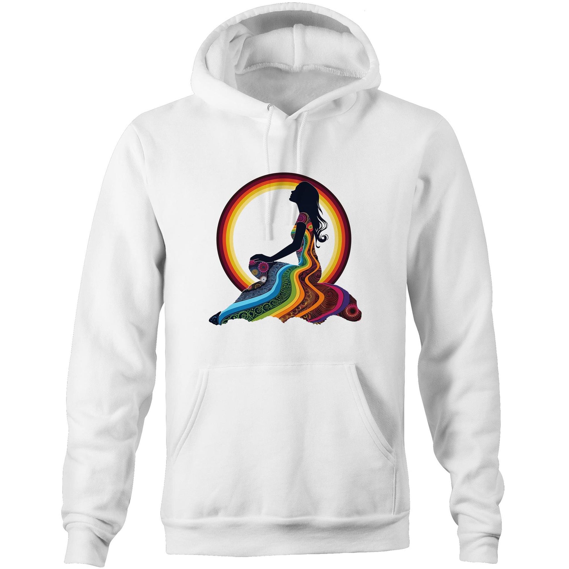Unisex Earthfolk Hoodie - Feel the Rainbow - The Crescent Moon