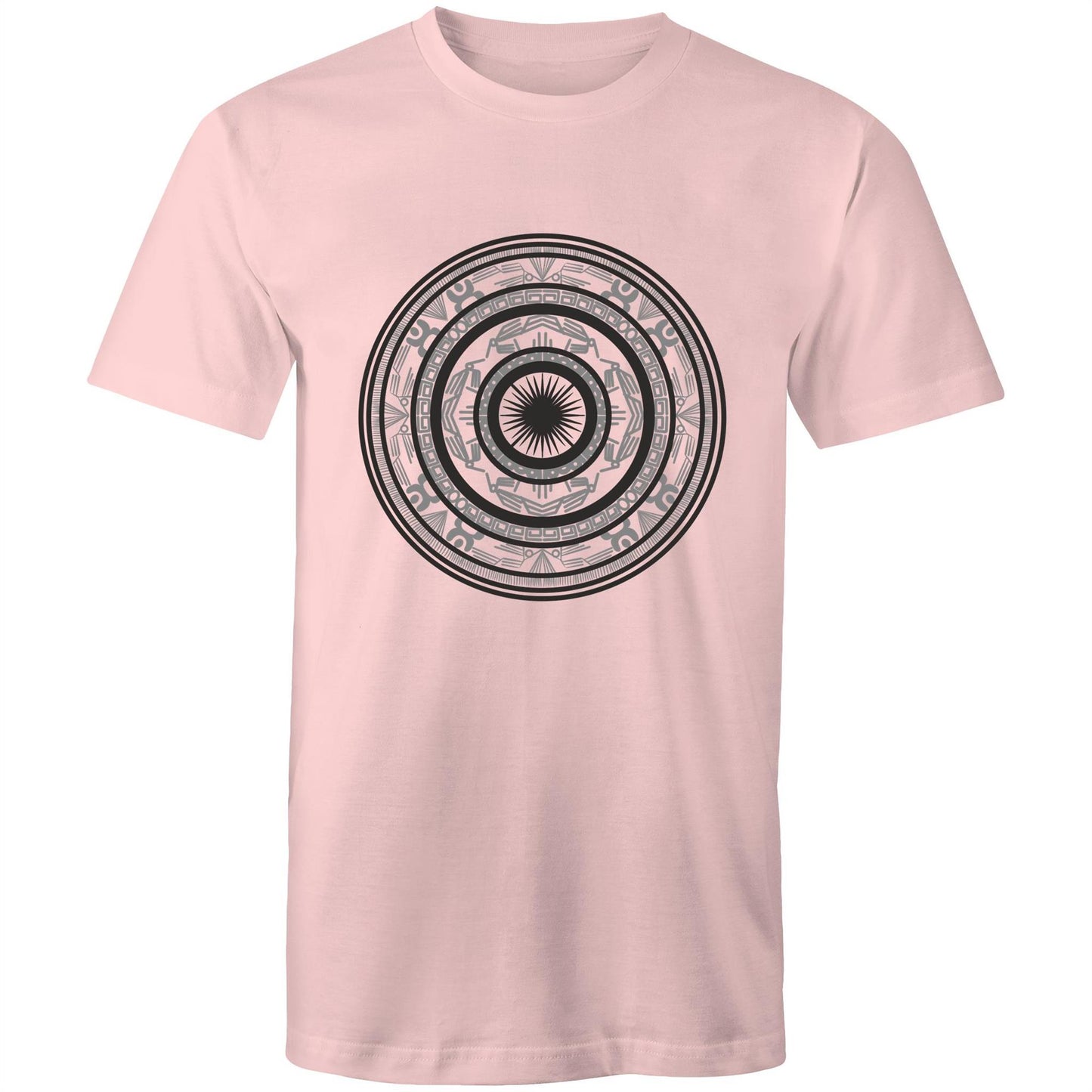 Men's Earthfolk T shirt - Totem Drum - The Crescent Moon