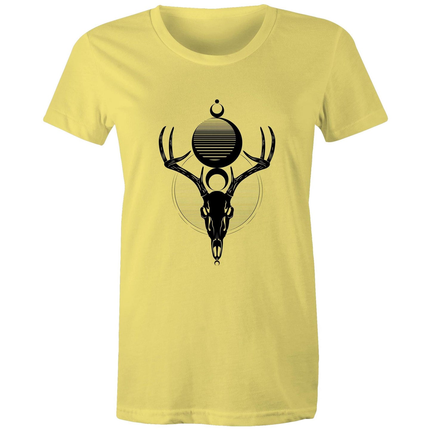 Women' Earthfolk T-shirt - Skullmoon - The Crescent Moon