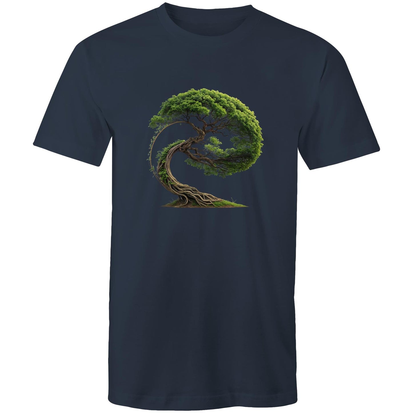 Men's Earthfolk T shirt - Swept in Motion - The Crescent Moon