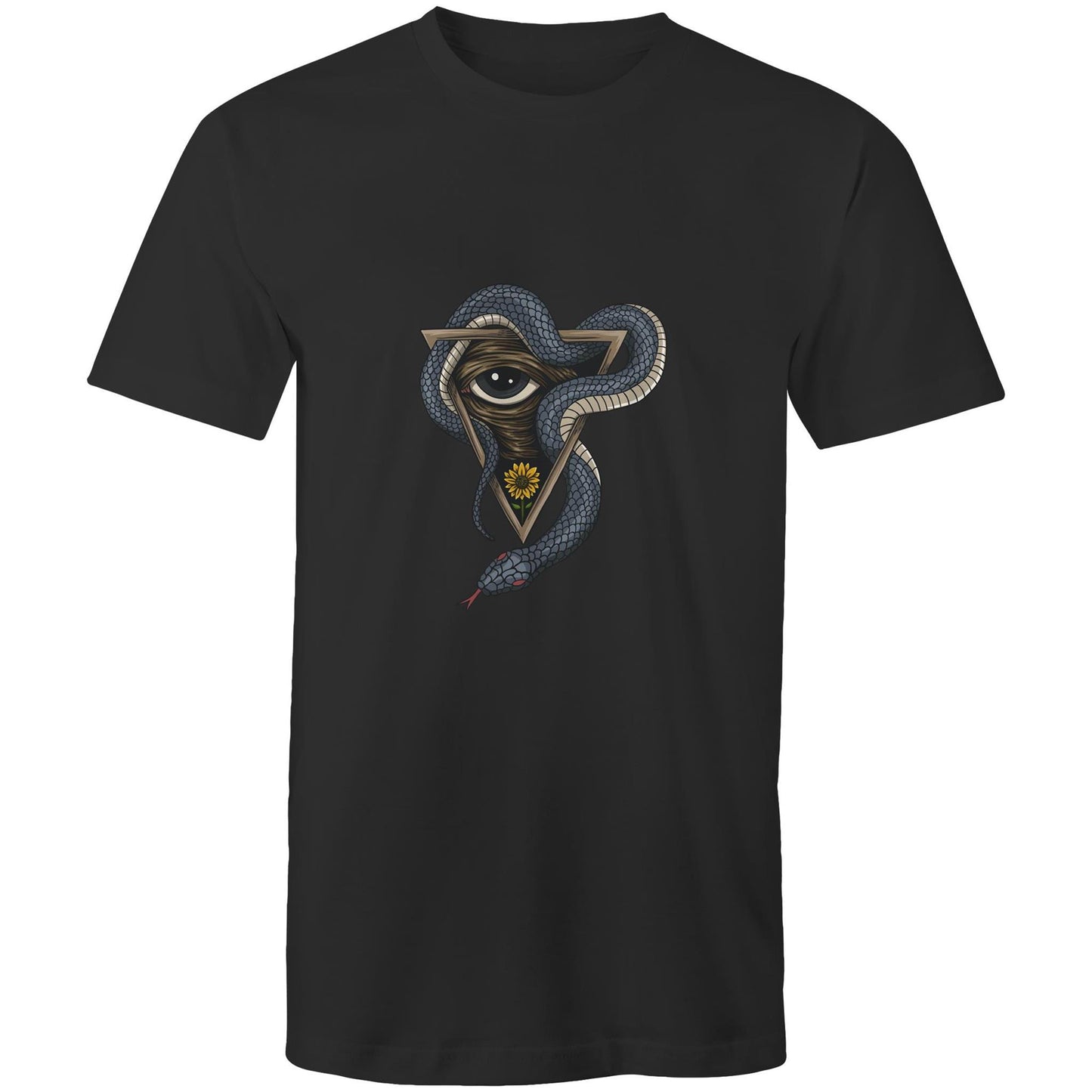 Men's Earthfolk T shirt - Serpents Vision - The Crescent Moon