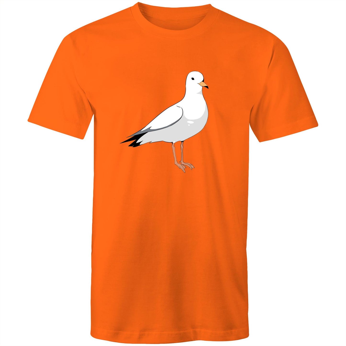 Earthfolk Printed T shirt - Mens Relaxed Fit - Steve the Seagull - The Crescent Moon