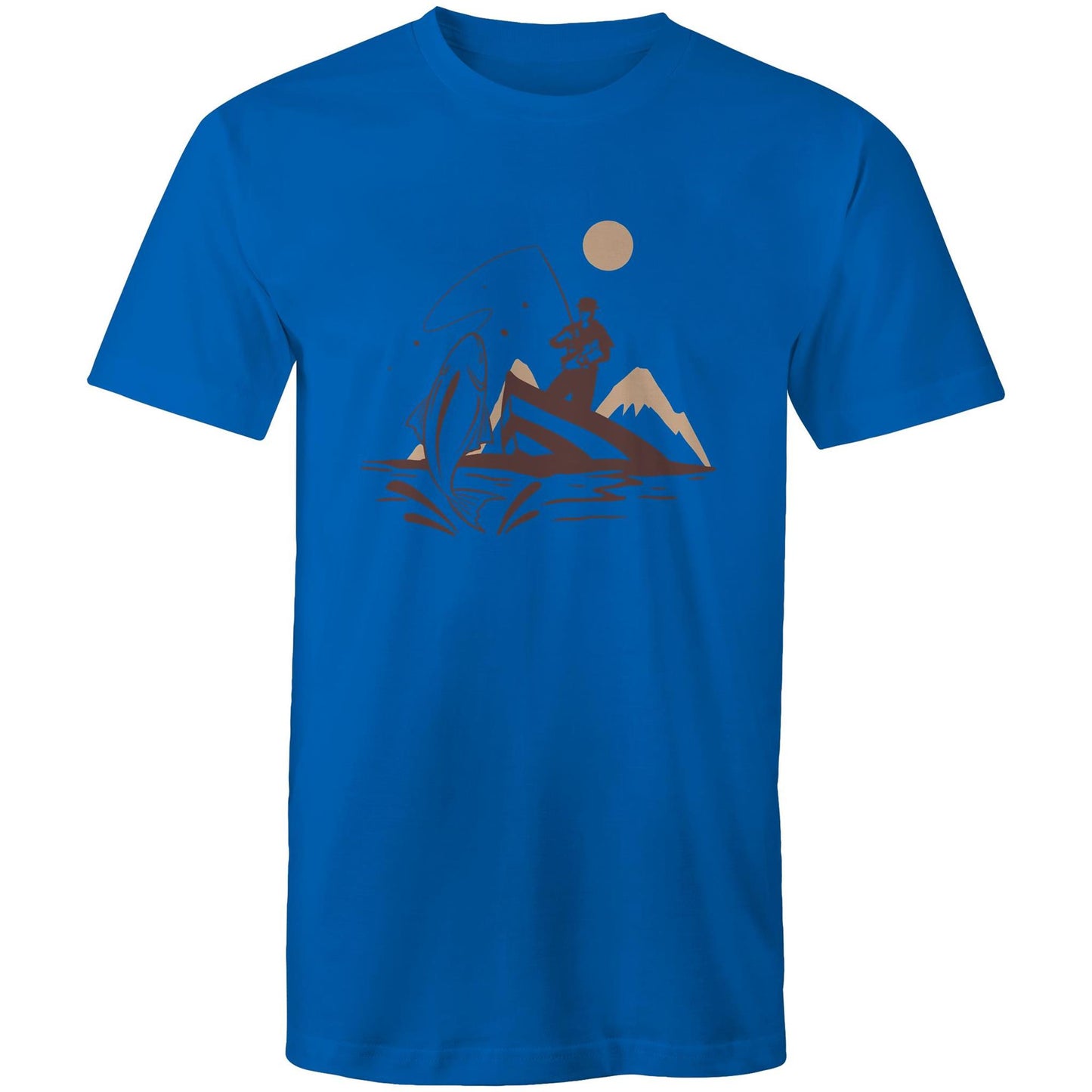 Men's Earthfolk T shirt - Catch of the Day - The Crescent Moon