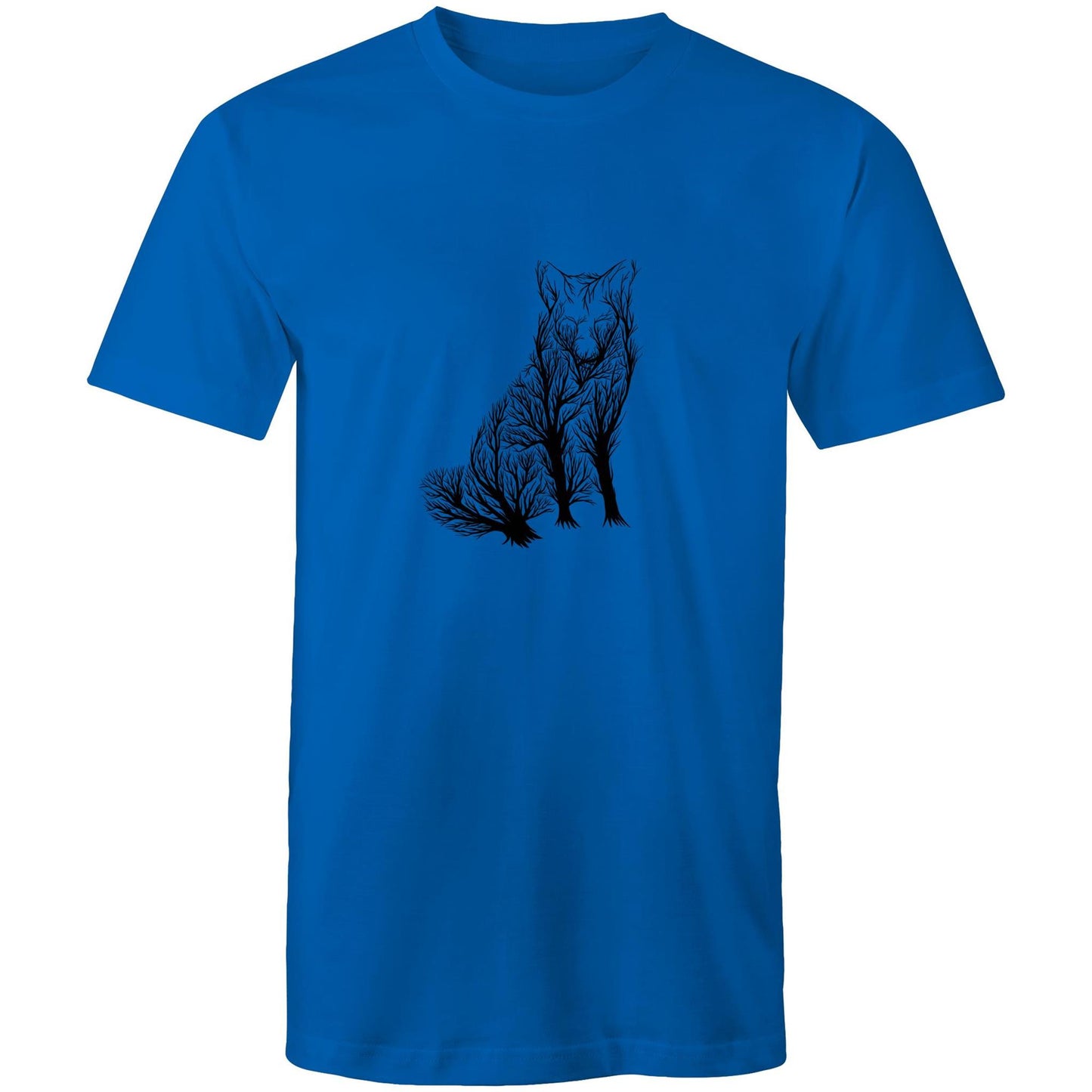 Men's Earthfolk T shirt - Fox Tree - The Crescent Moon