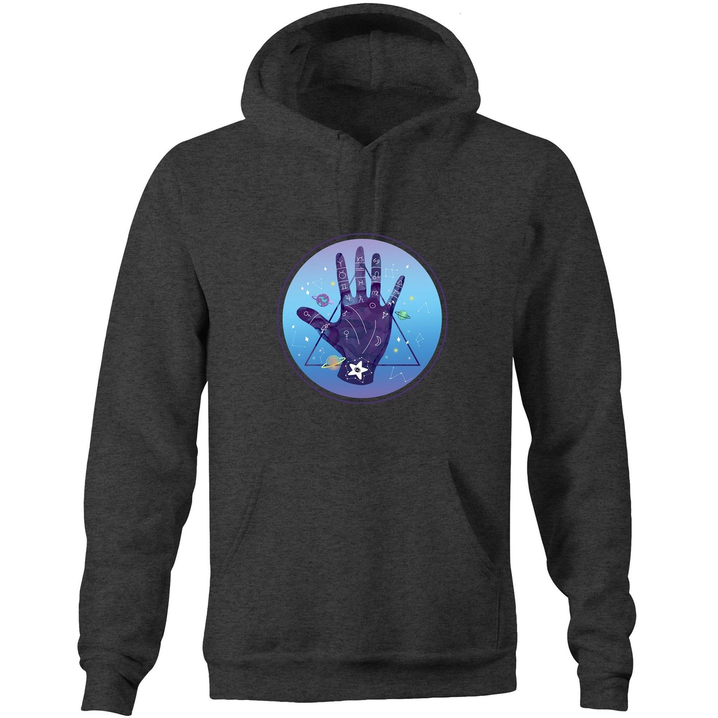 Unisex earthfolk Hoodie - Palmistry - The Crescent Moon
