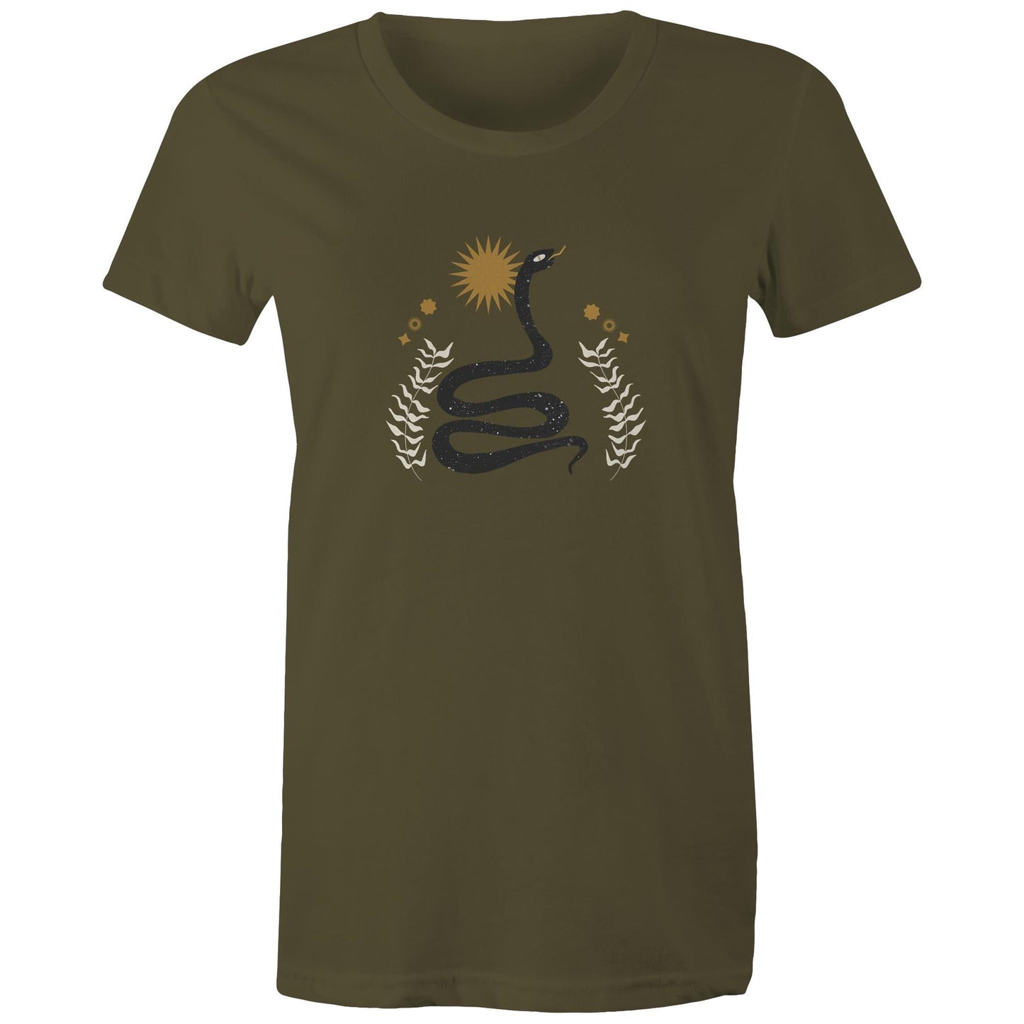 Women's Earthfolk T shirt - Boho Snake