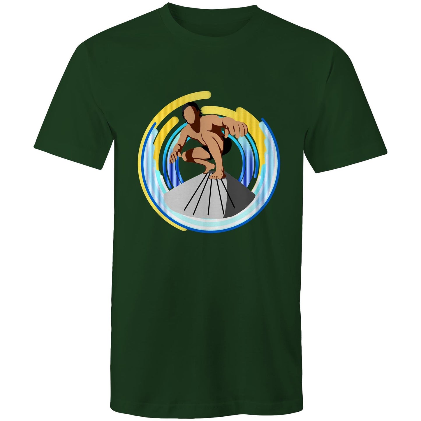 Men's Earthfolk T shirt - Green Room - The Crescent Moon