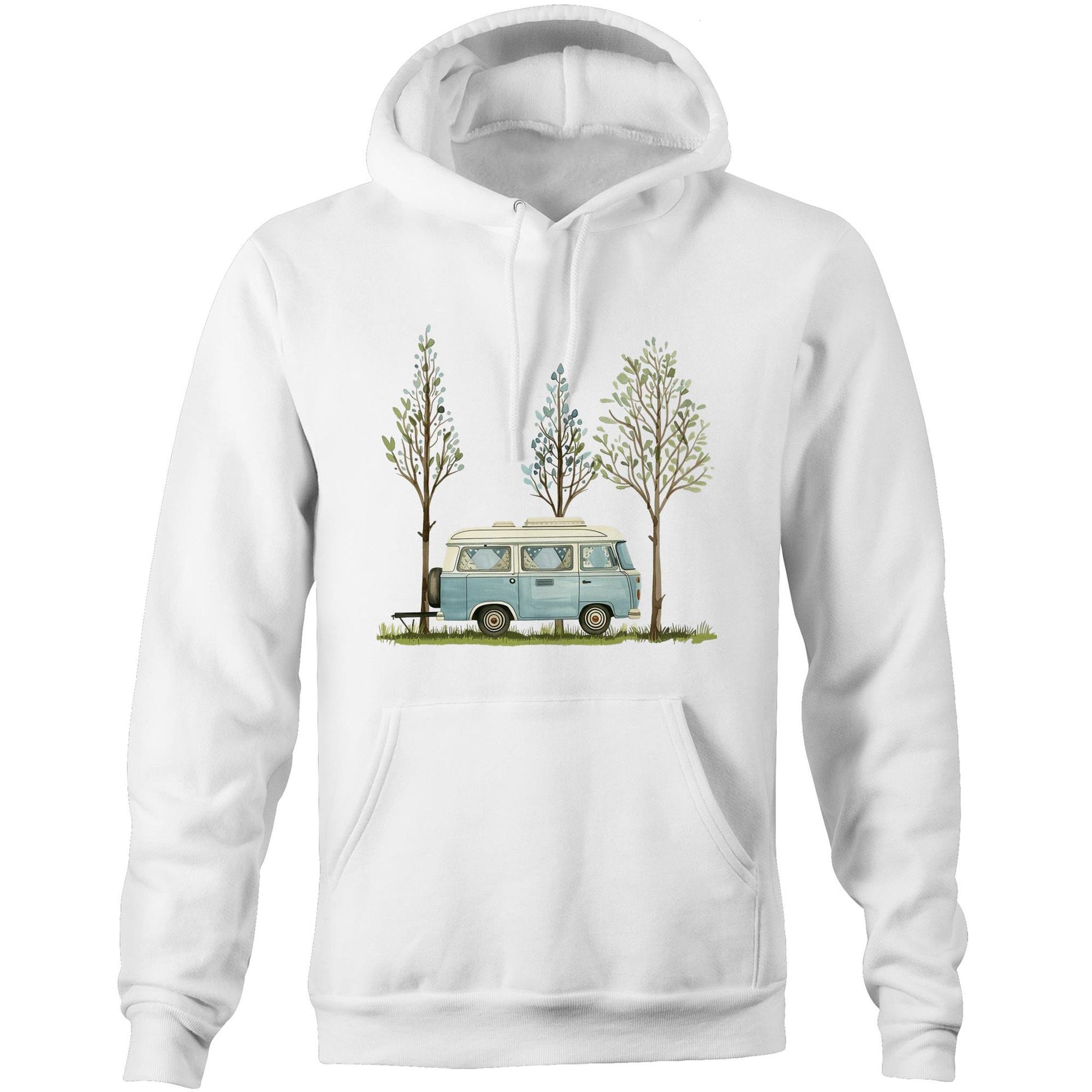 Unisex Earthfolk Hoodie - Happy Camper - The Crescent Moon