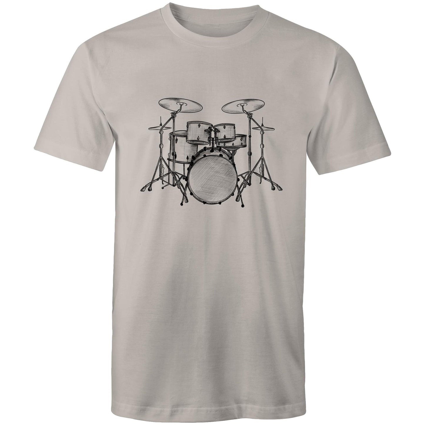 Men's Earthfolk T shirt - Vintage Drum Kit - The Crescent Moon