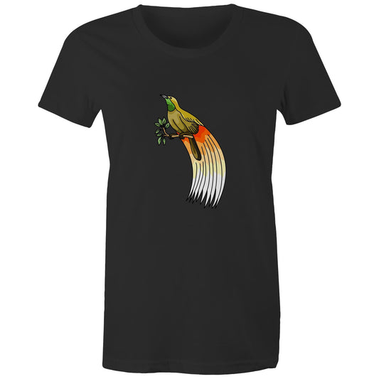 Women's Earthfolk T shirt - Bird Of Paradise - The Crescent Moon