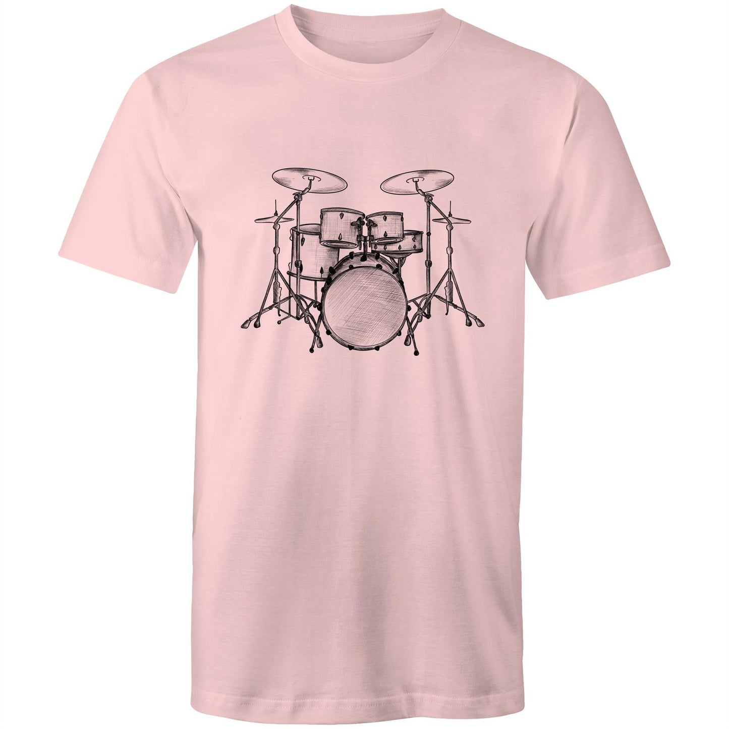 Men's Earthfolk T shirt - Vintage Drum Kit - The Crescent Moon