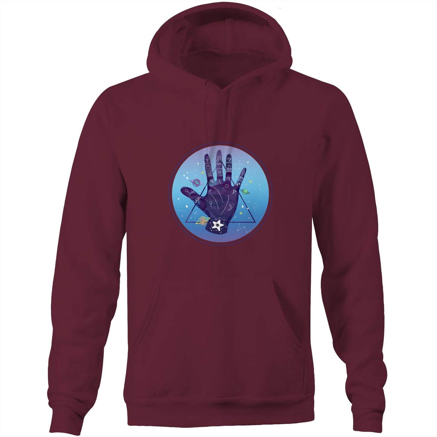 Unisex earthfolk Hoodie - Palmistry - The Crescent Moon