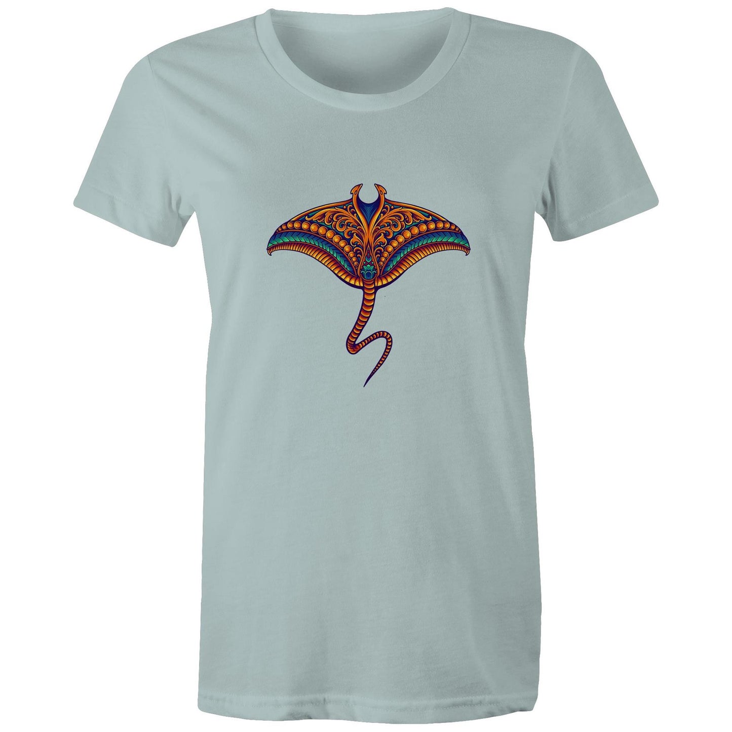 Women's Earthfolk T shirt - Sting ray - The Crescent Moon