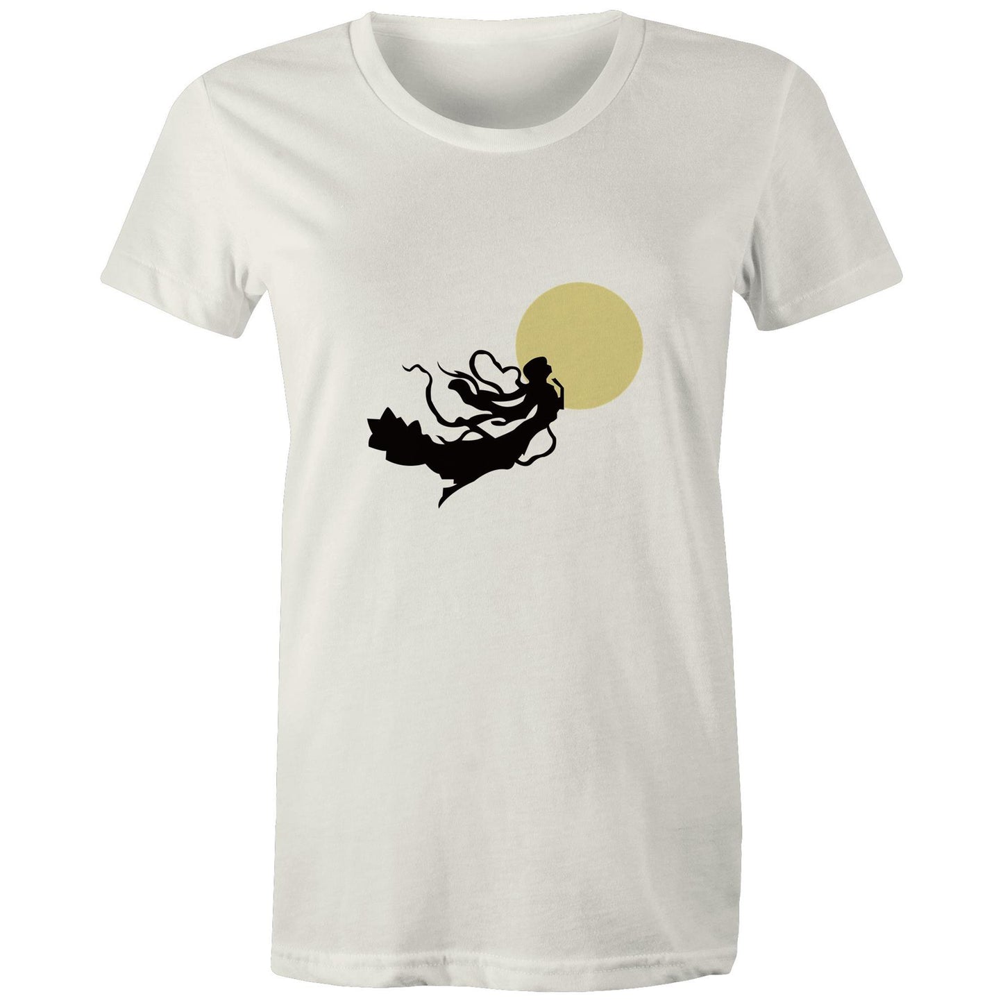 Women's Earthfolk T shirt - Autumn Goddess - The Crescent Moon