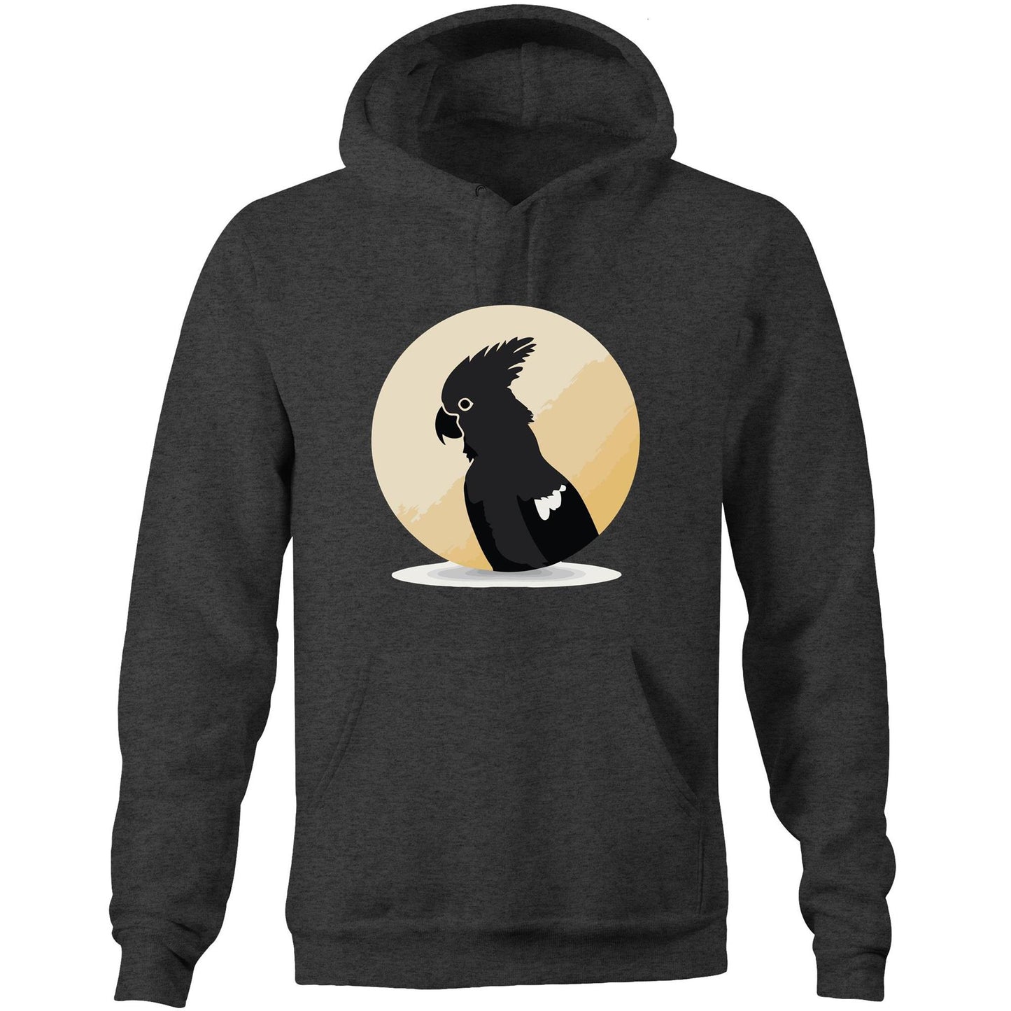 Unisex Earthfolk Hoodie - Black Cockatoo - The Crescent Moon