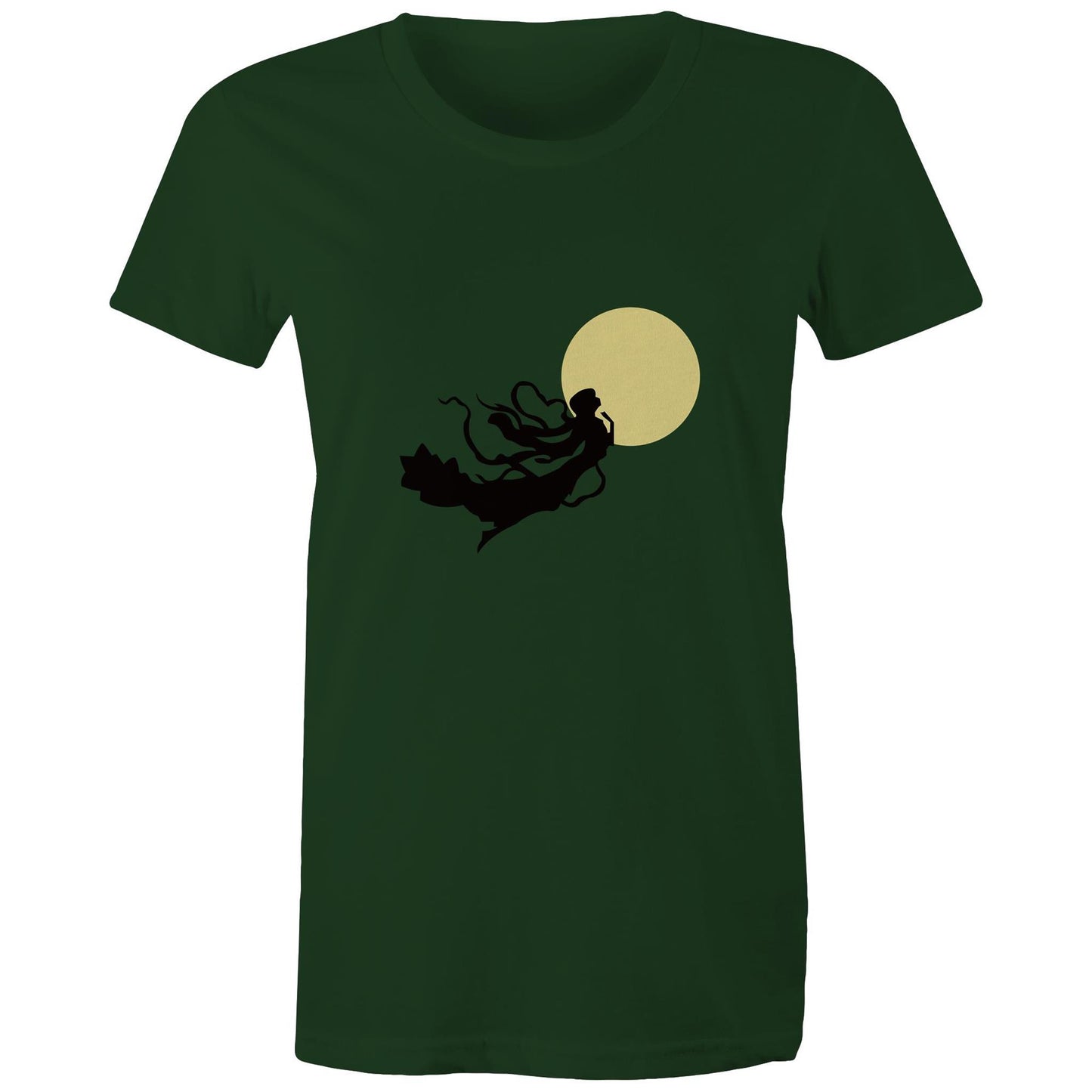 Women's Earthfolk T shirt - Autumn Goddess - The Crescent Moon