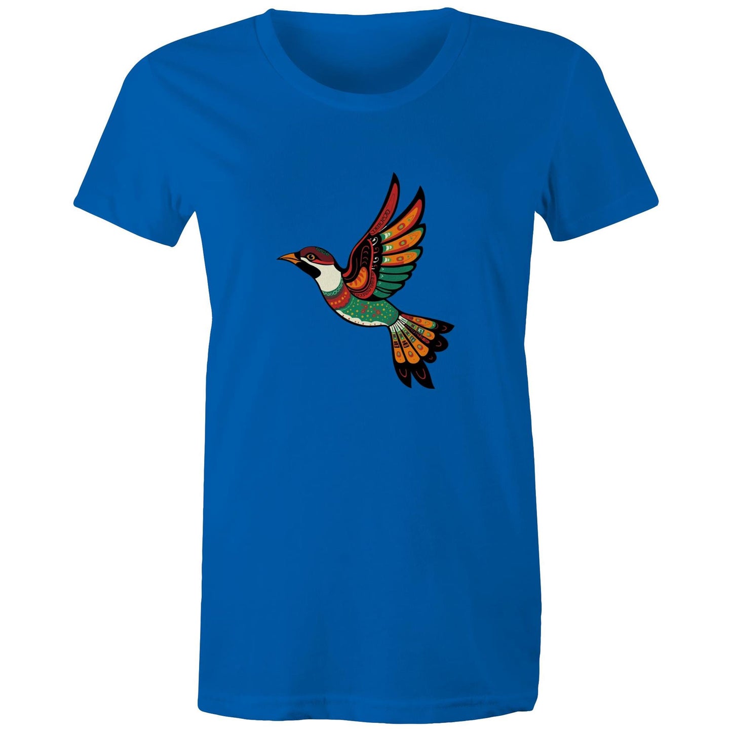 Women's Earthfolk T shirt - Song Bird - The Crescent Moon