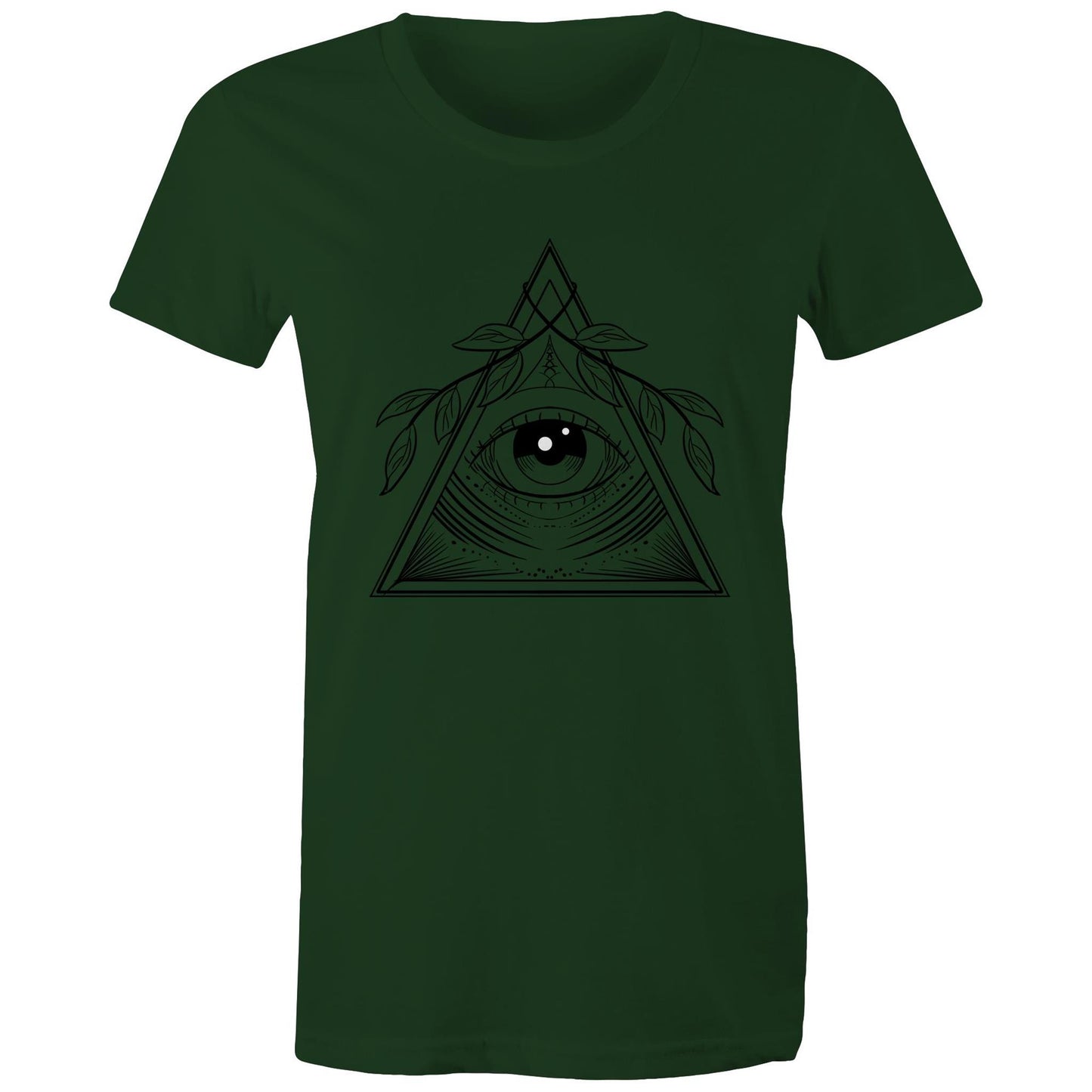 Womens Earthfolk T shirt - Natures Eye - The Crescent Moon