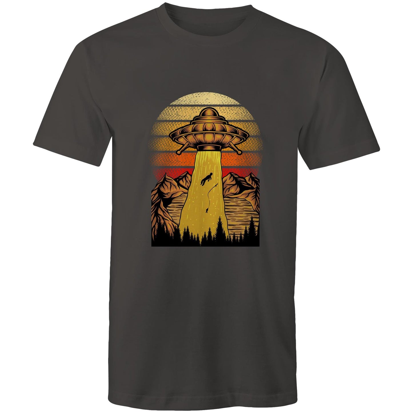 Men's Earthfolk T shirt - Beam Me Up - The Crescent Moon