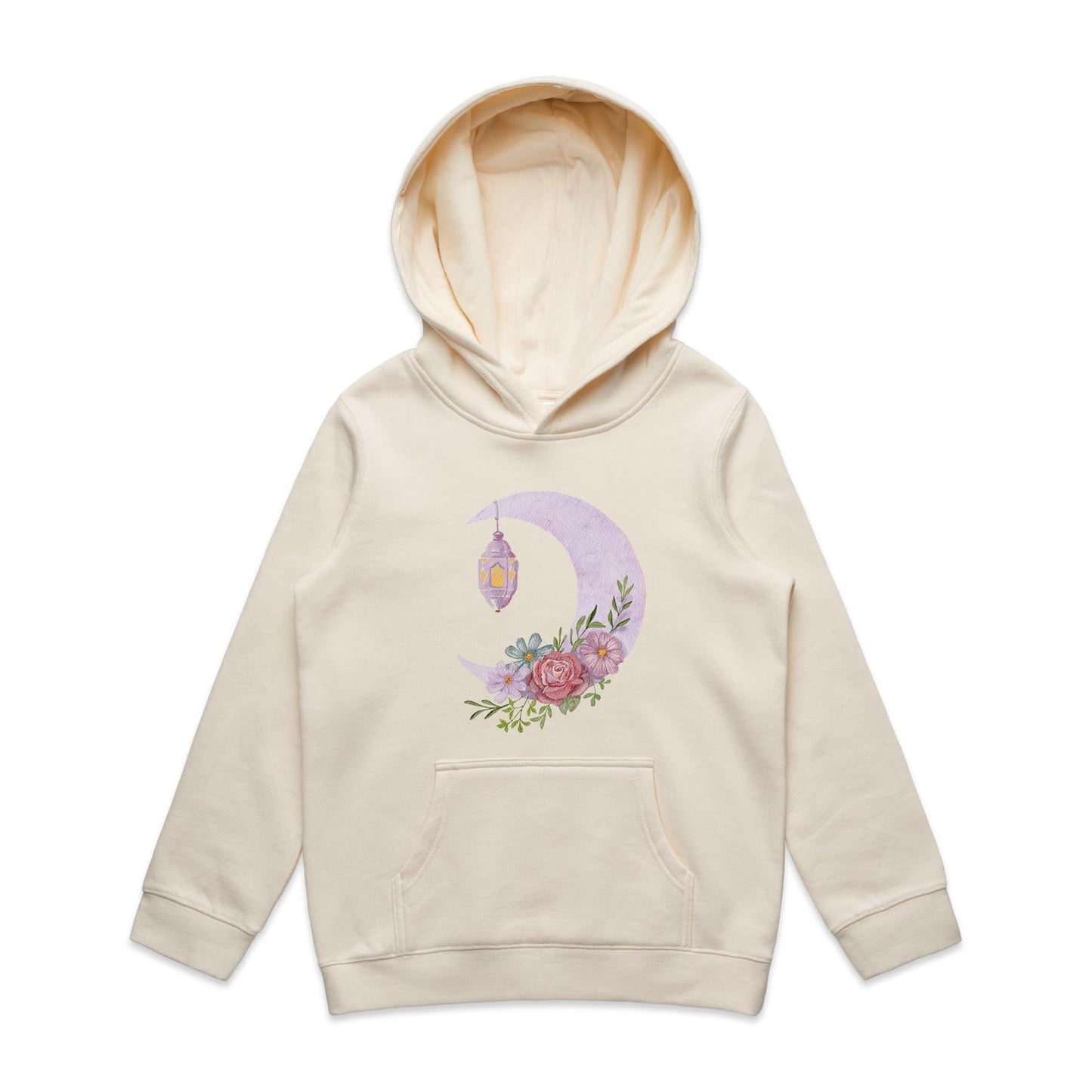 Kids Earthfolk Hoodie - Moonlight - The Crescent Moon
