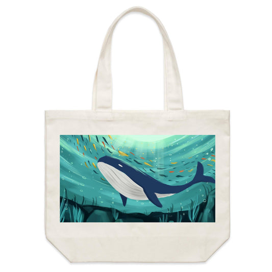 Earthfolk Canvas Tote Bag - Whale Song - The Crescent Moon