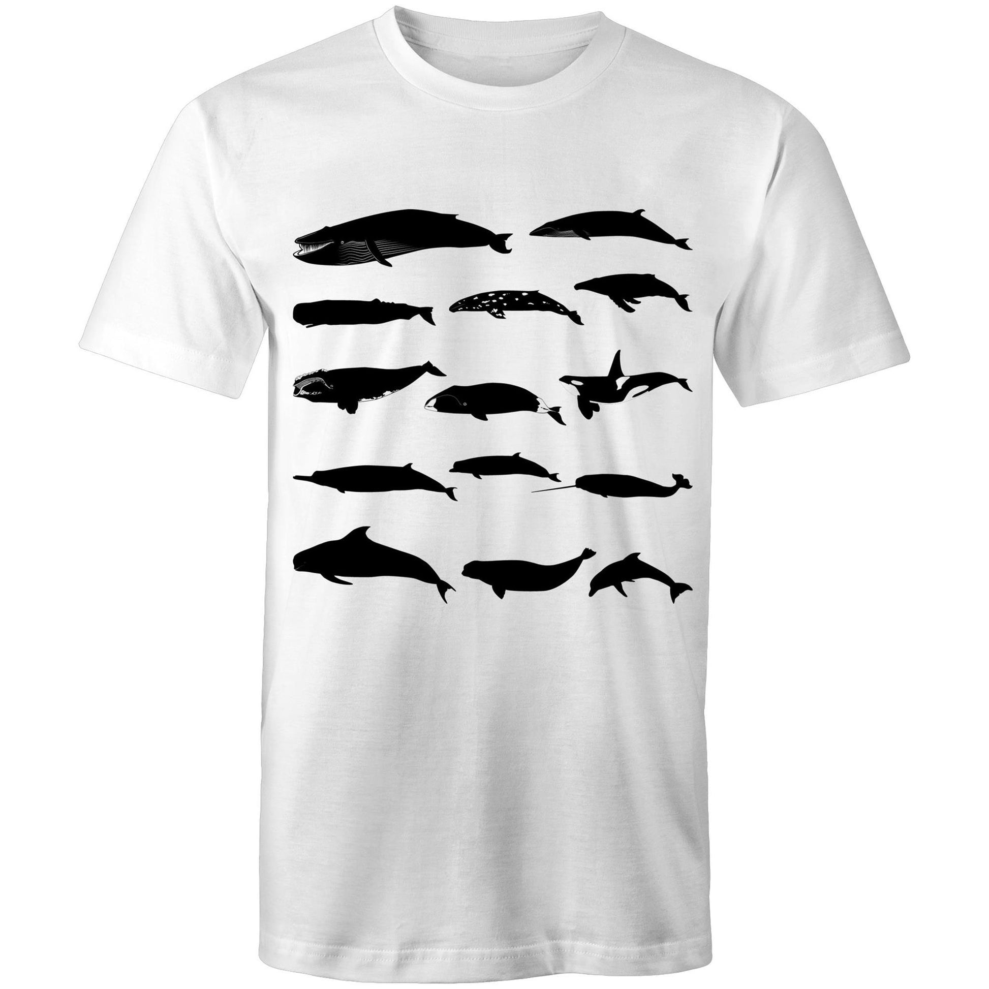 Men's Earthfolk Tshirt - Whale Silhouette - The Crescent Moon
