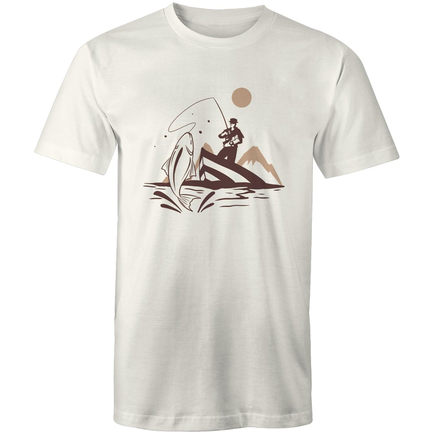 Men's Earthfolk T shirt - Catch of the Day - The Crescent Moon