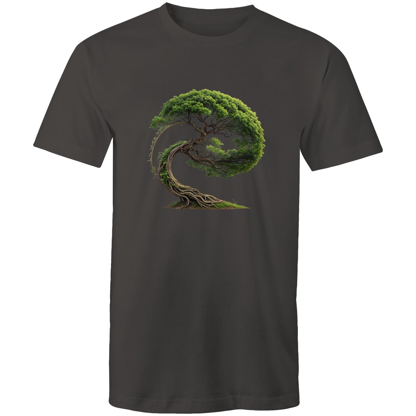 Men's Earthfolk T shirt - Swept in Motion - The Crescent Moon