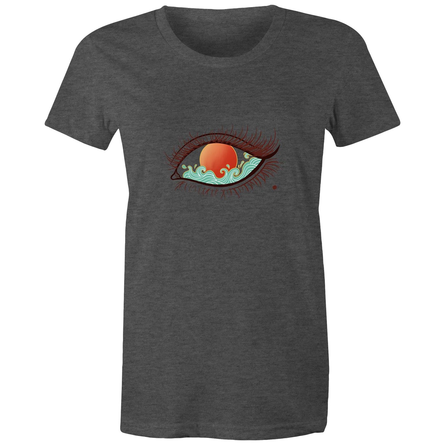 Earthfolk Printed T shirt - Women'sRelaxed Fit - Eye of the sunset