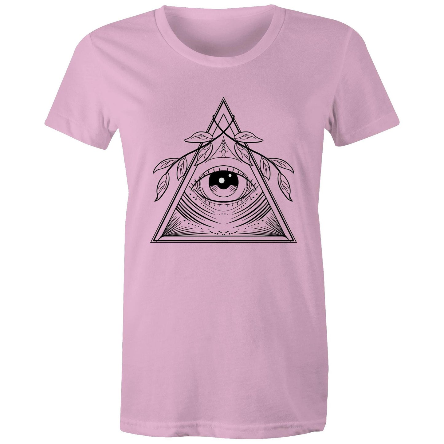 Womens Earthfolk T shirt - Natures Eye - The Crescent Moon