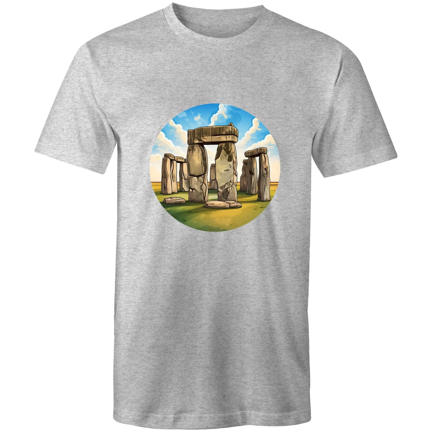 Men's Earthfolk T shirt - The Stone Circle - The Crescent Moon