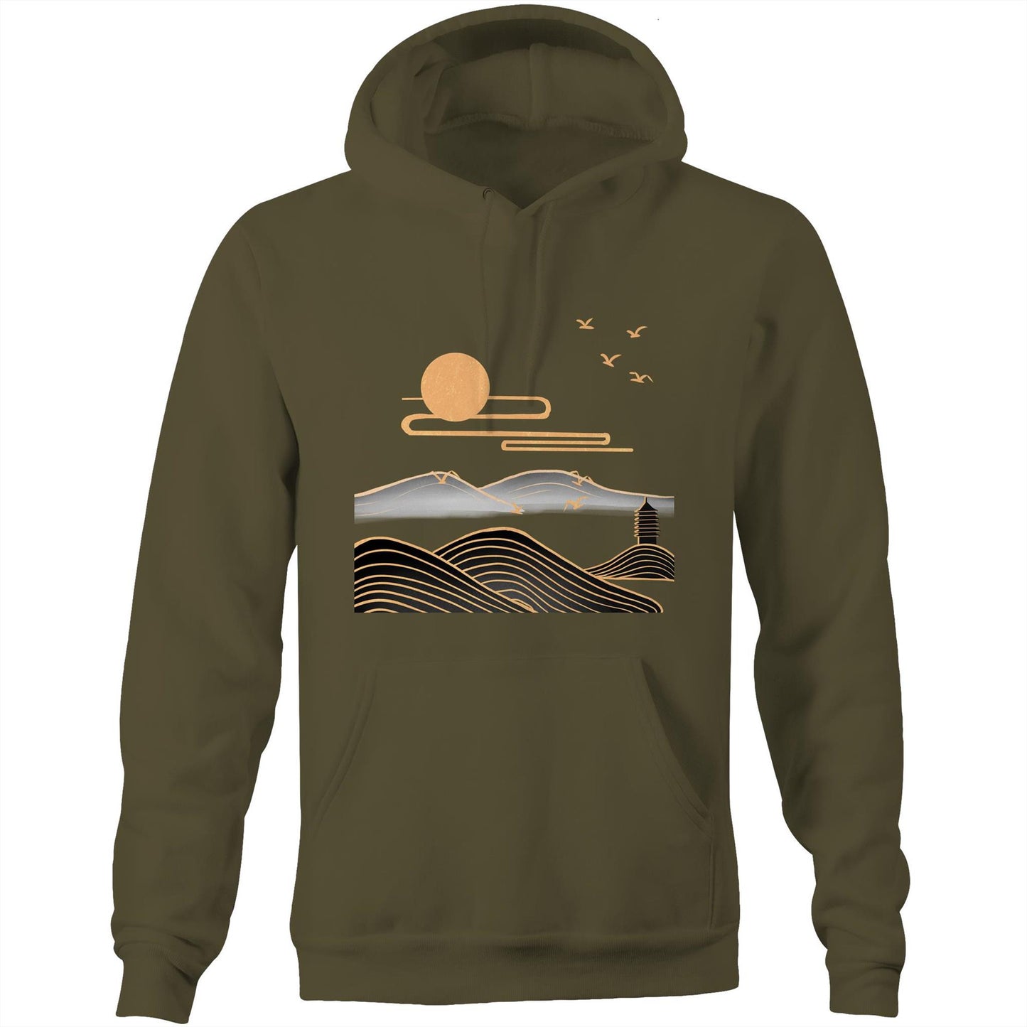 Unisex Earthfolk Hoodie - Natures Rise - The Crescent Moon