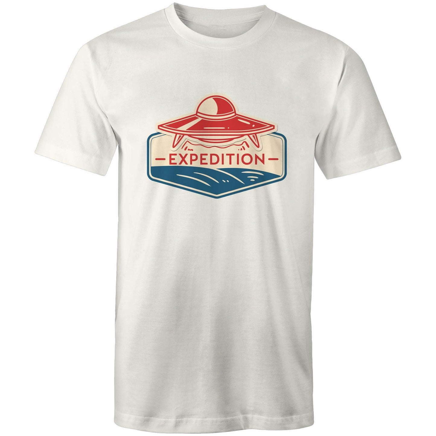 Men's Earthfolk T shirt - Alien Expedition - The Crescent Moon