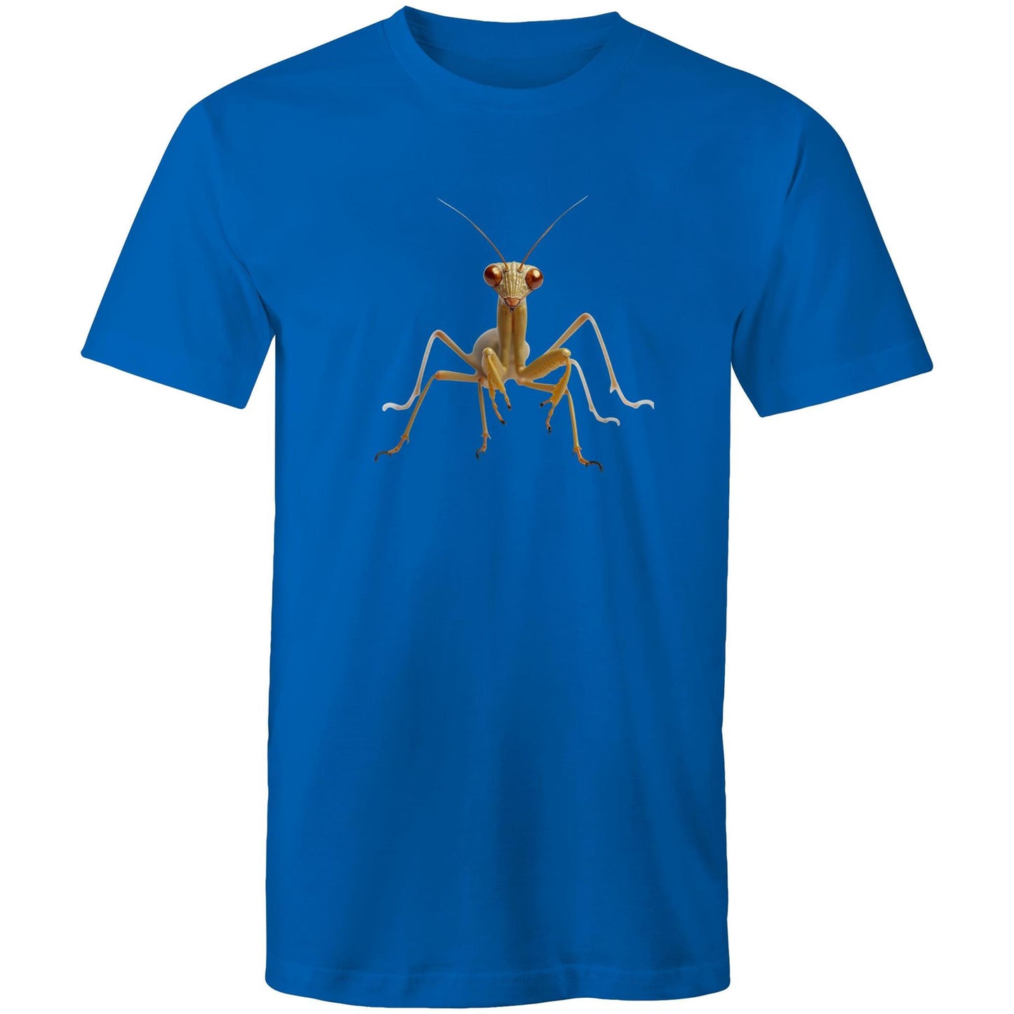 Men's Earthfolk Printed T shirt - Praying Mantis - The Crescent Moon