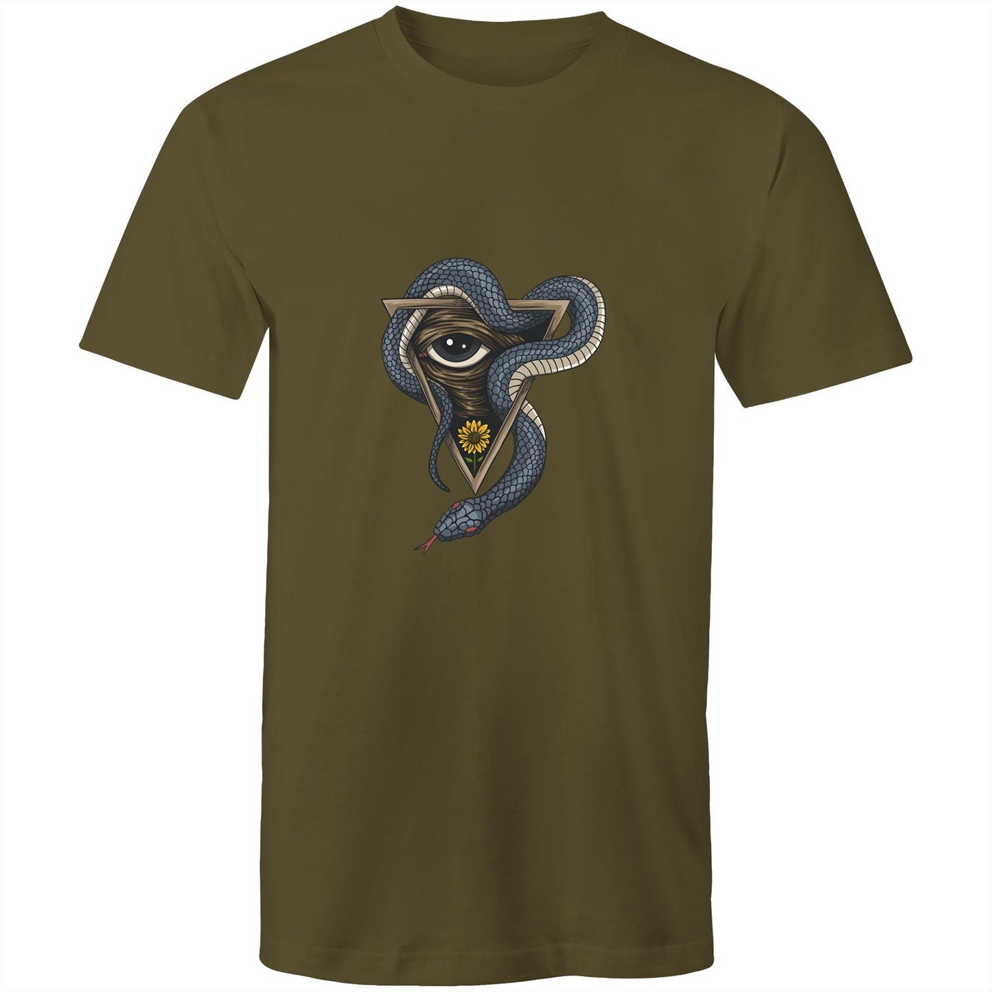 Men's Earthfolk T shirt - Serpents Vision - The Crescent Moon