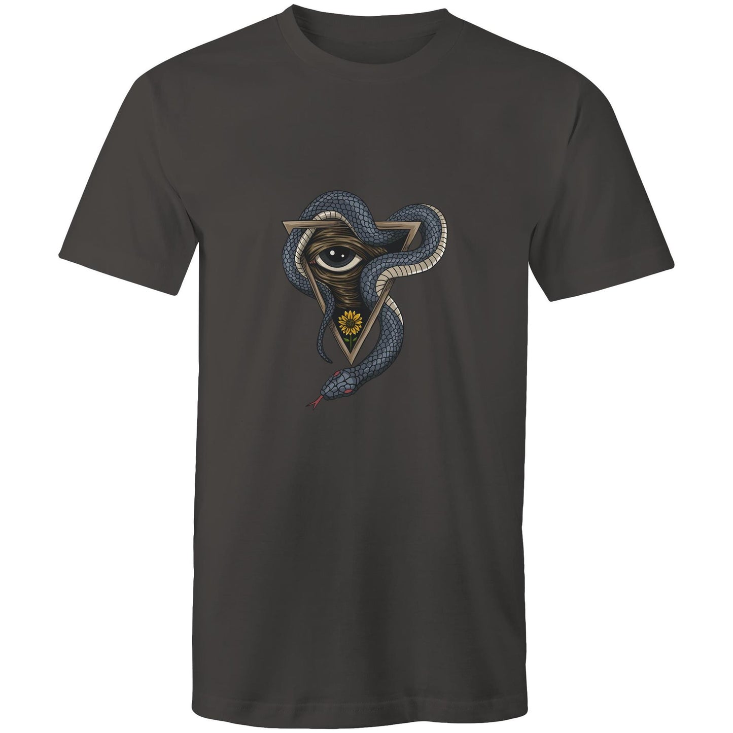 Men's Earthfolk T shirt - Serpents Vision - The Crescent Moon