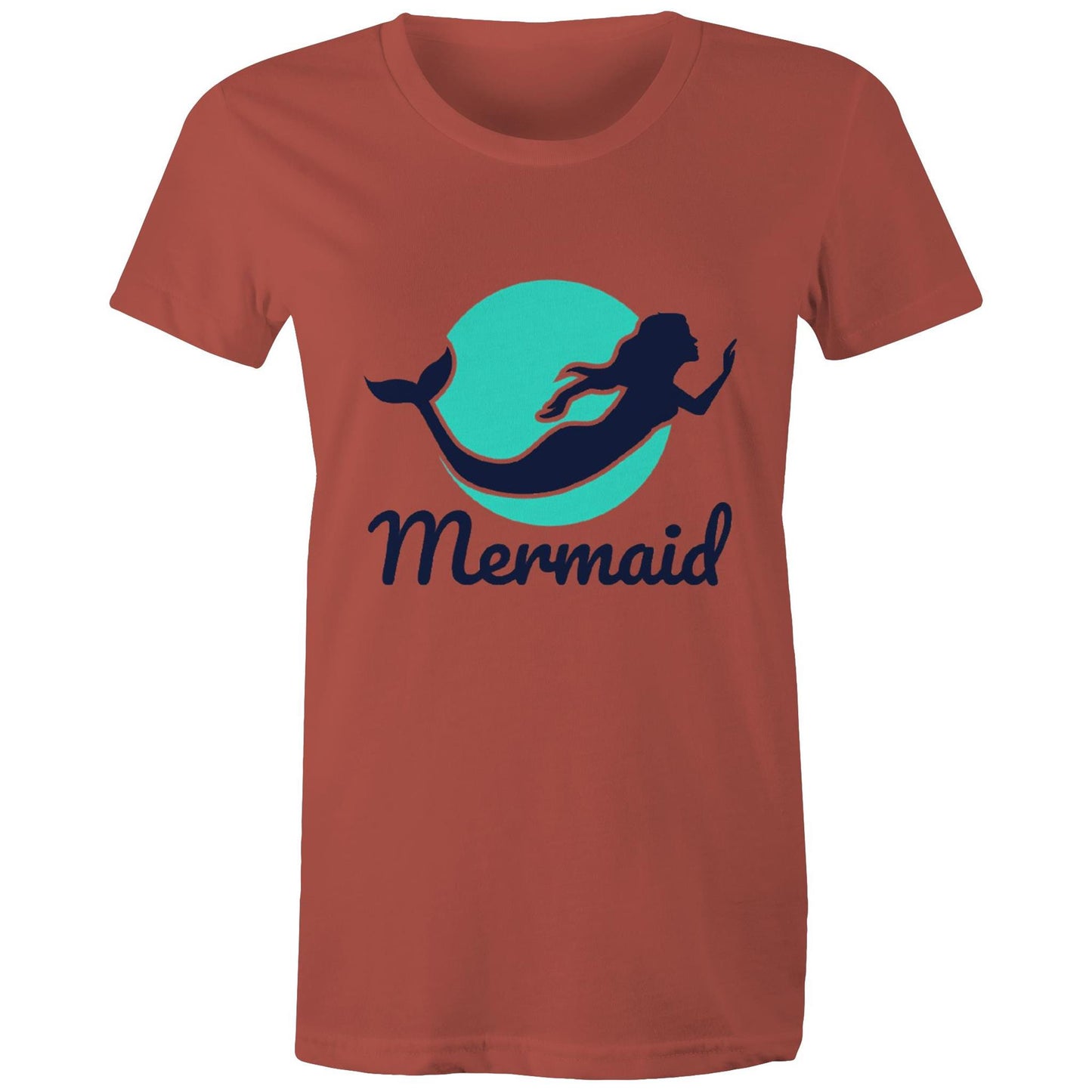 Women's Earthfolk Printed T shirt - Mermaid - The Crescent Moon