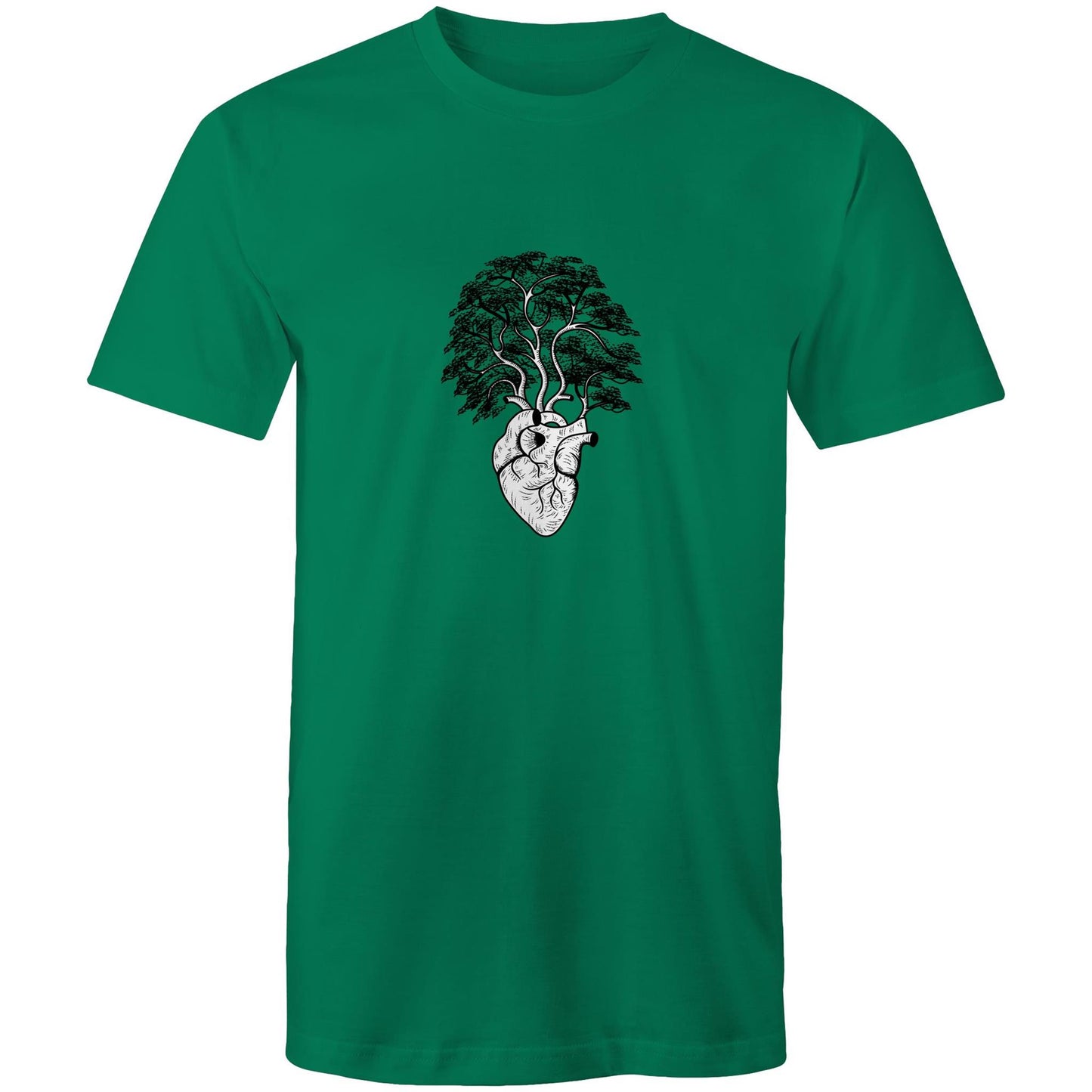 Earthfolk Printed T shirt - Mens Relaxed Fit - Grow a Heart