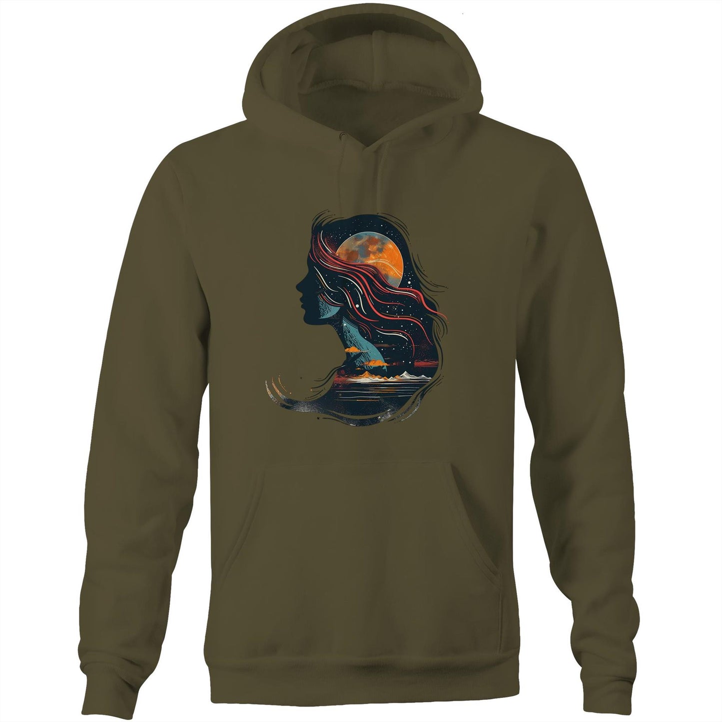 Unisex Earthfolk Hoodie - Child of the Universe - The Crescent Moon
