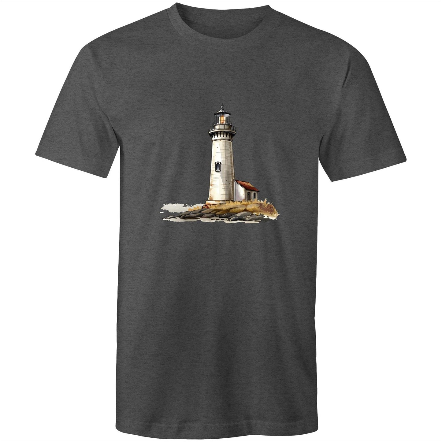 Men's Earthfolk T shirt - Lighthouse - The Crescent Moon