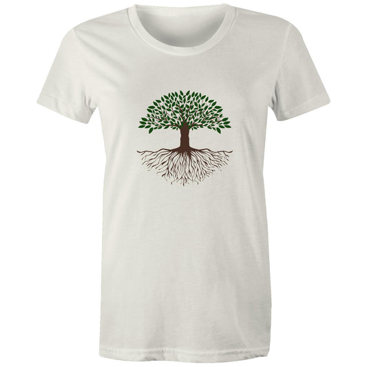 Women's Earthfolk T shirt - As above so below - The Crescent Moon